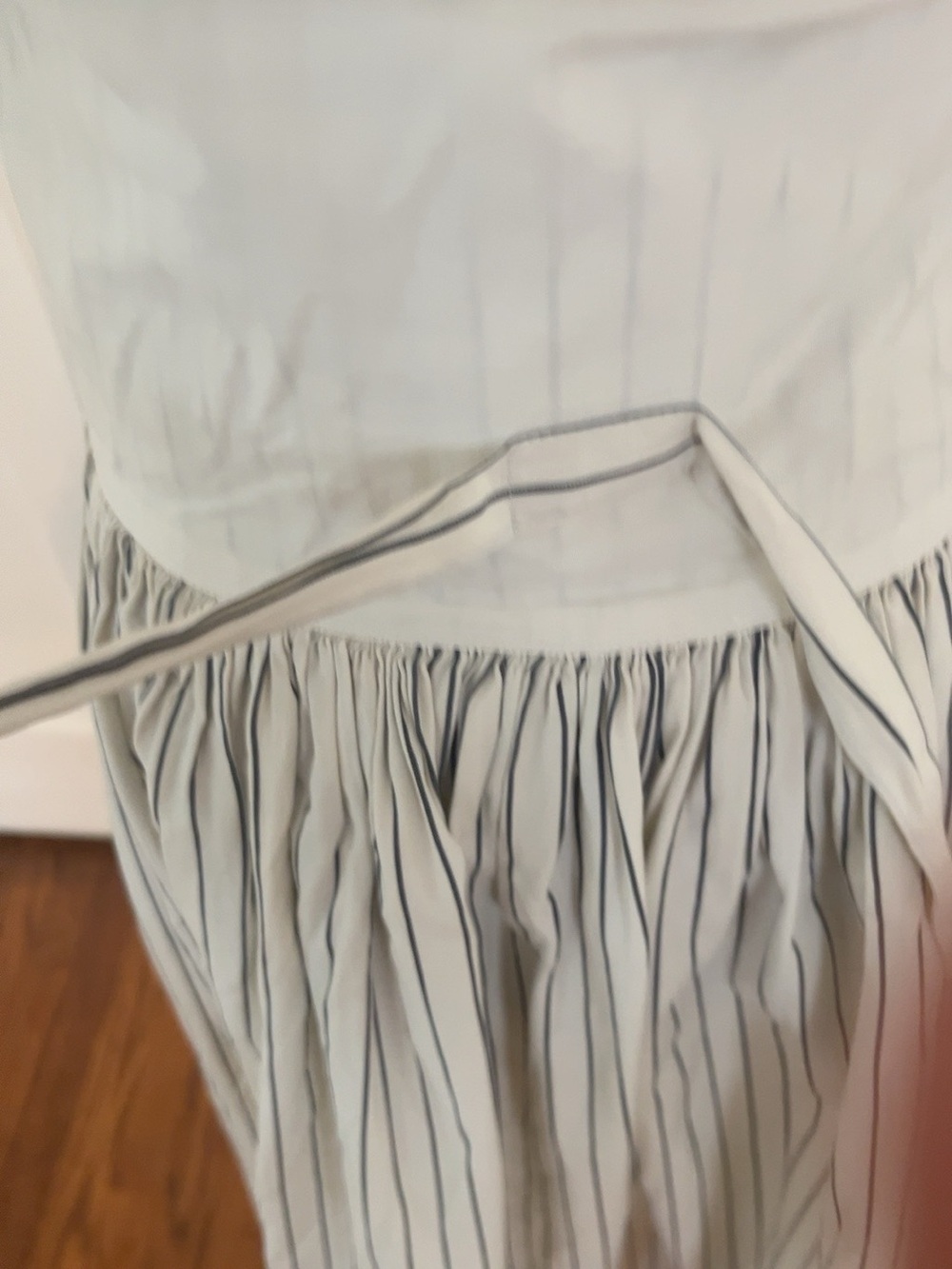 Vintage 1980s Kenzo Pinstripe Skirt with Pockets Archive# 6012 - Picture 4 of 16